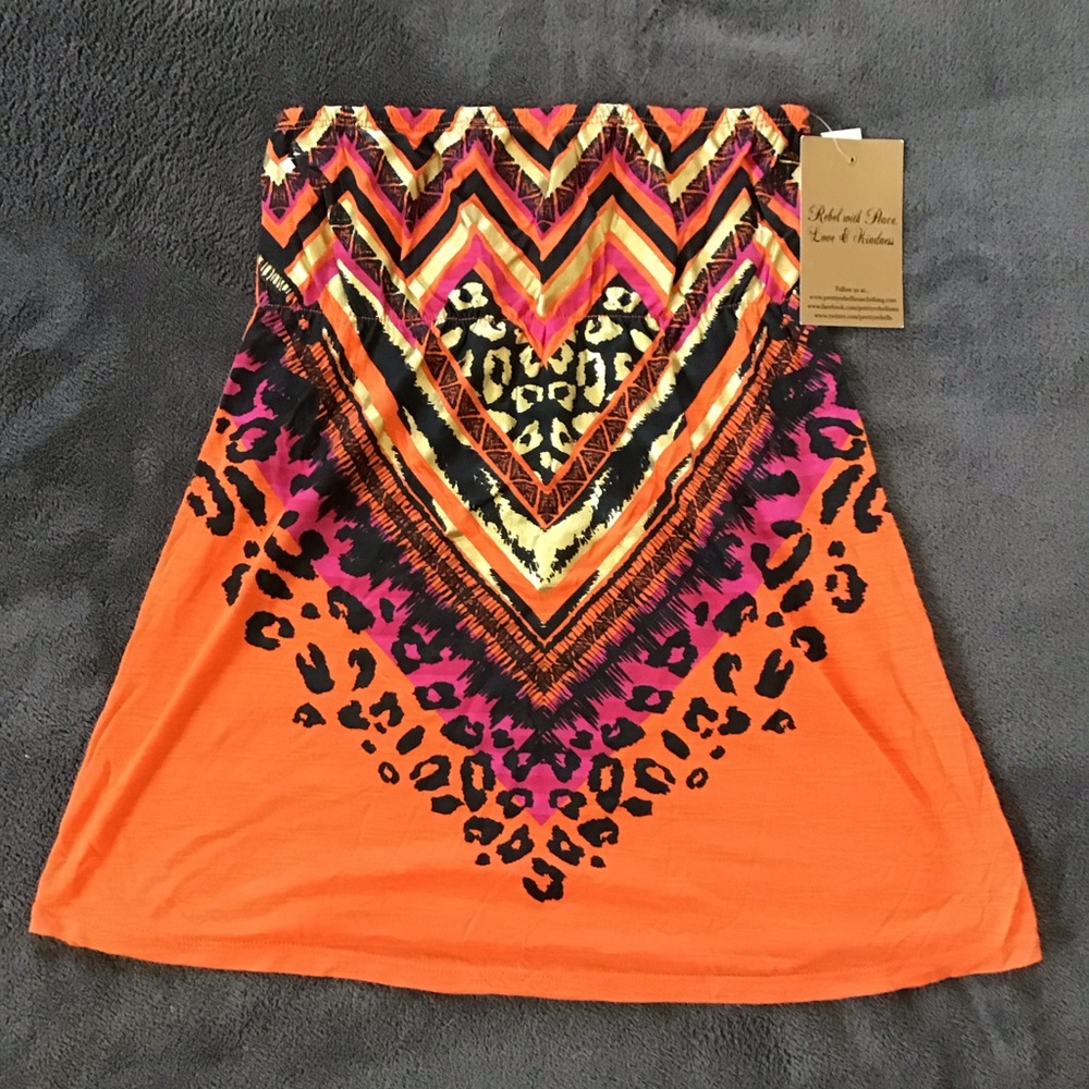 Pretty Rebellious Tube Top NWT Size:M